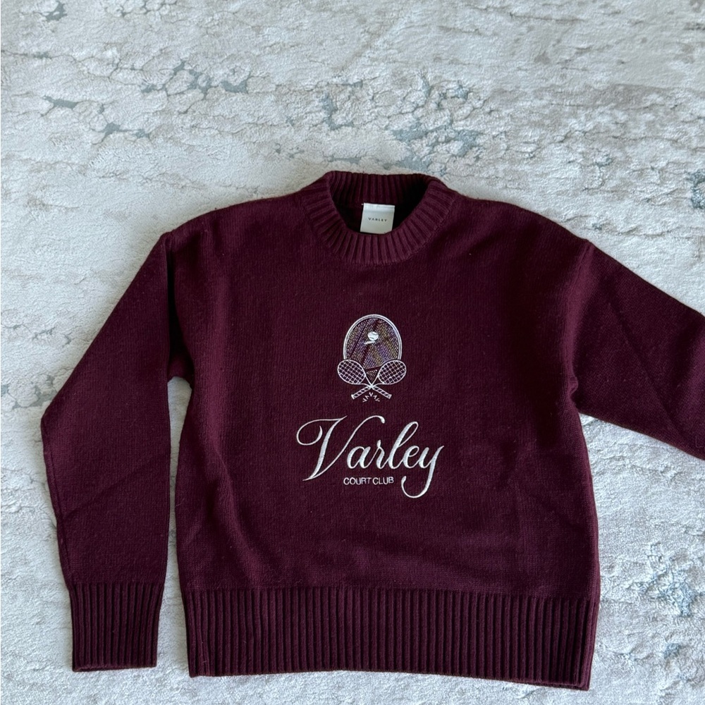 Varley Red Crew Neck Sweater